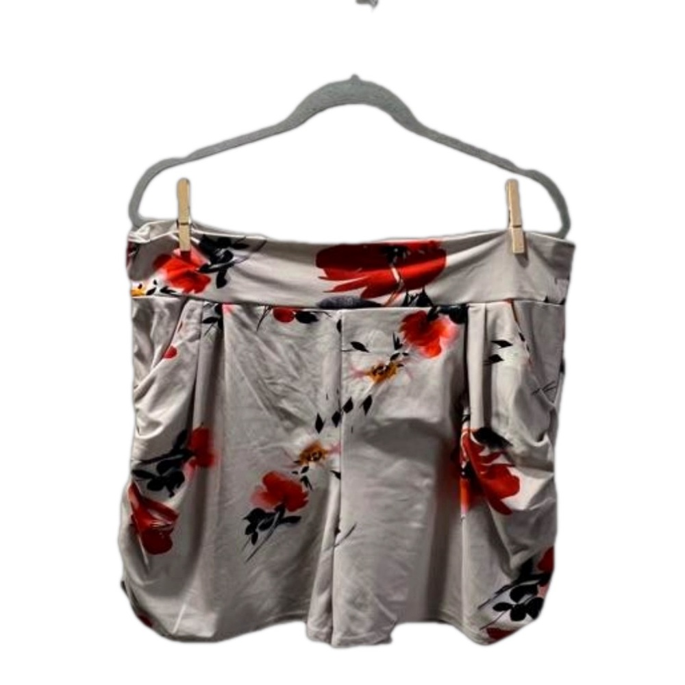 Floral Knit Shorts|Size Curvy